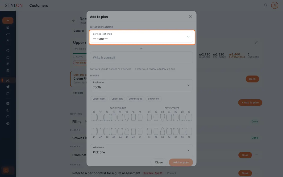 Plan items with their own titles, due dates and body areas