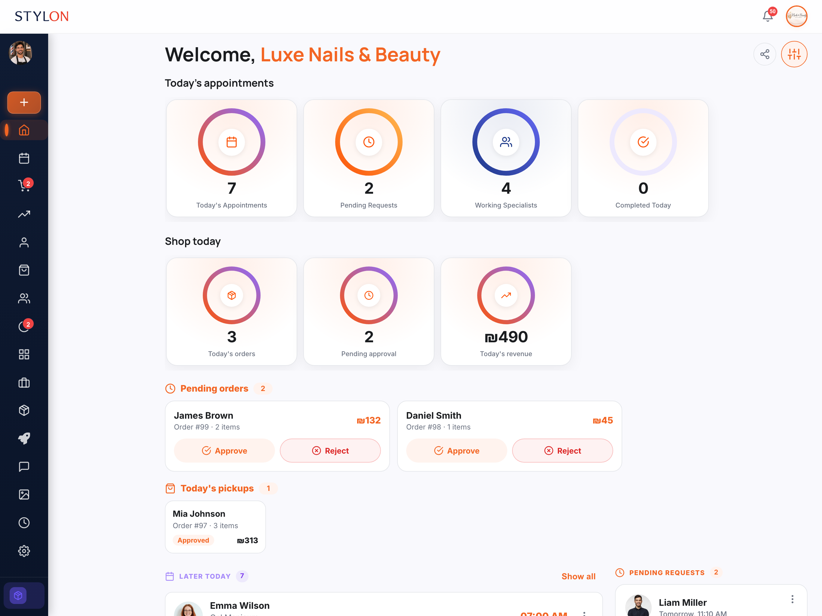 app dashboard